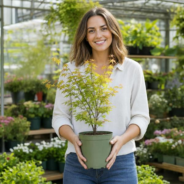 3L Acer Orange Leaf in Pot Outdoor Tree for Patio & Garden