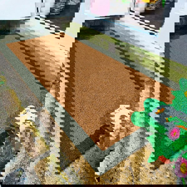 My Mat Printed Coir Border Green