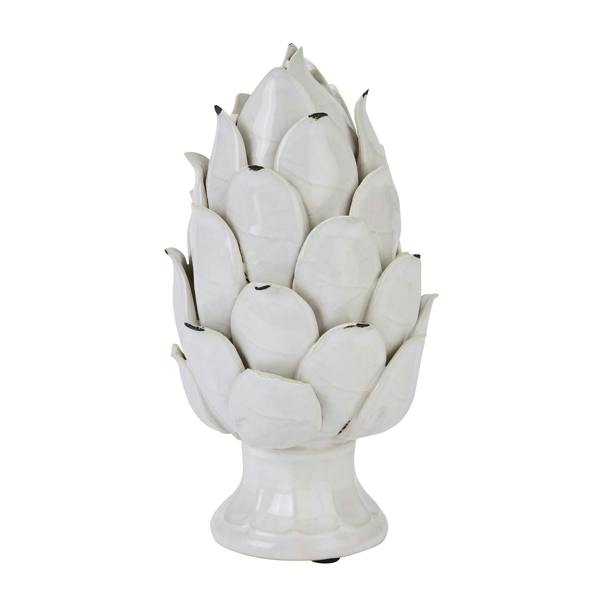 Hill Interiors Chianti Artichoke Decoration - White - 