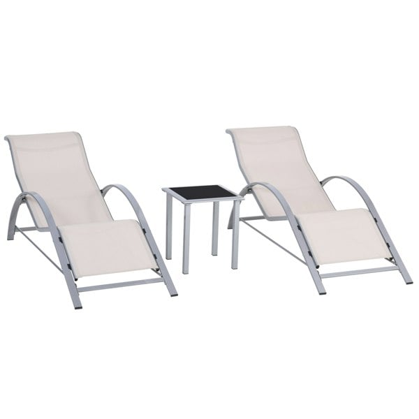 Outdoor Lounge Chair Set