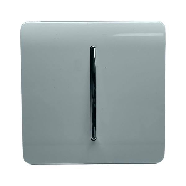 Trendi Switch 1 Gang 1 or 2 way Rocker Light Switch in Cool Grey