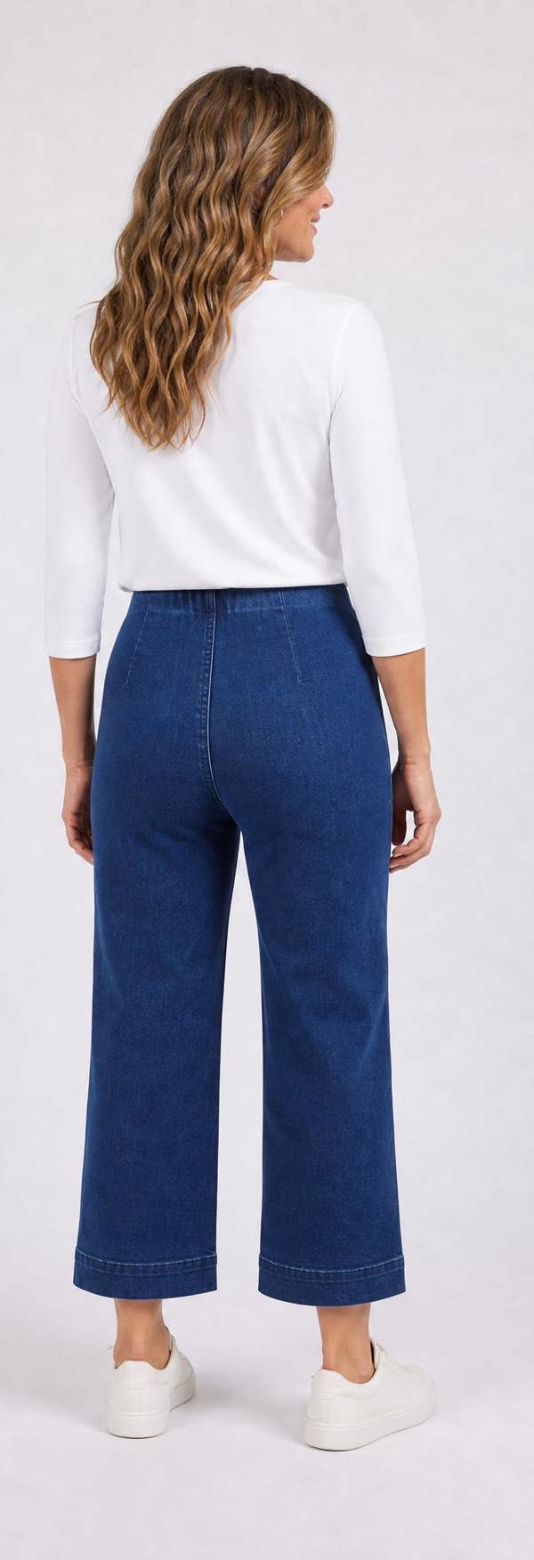 PennyPlain Wide Cropped Jegging - Stone