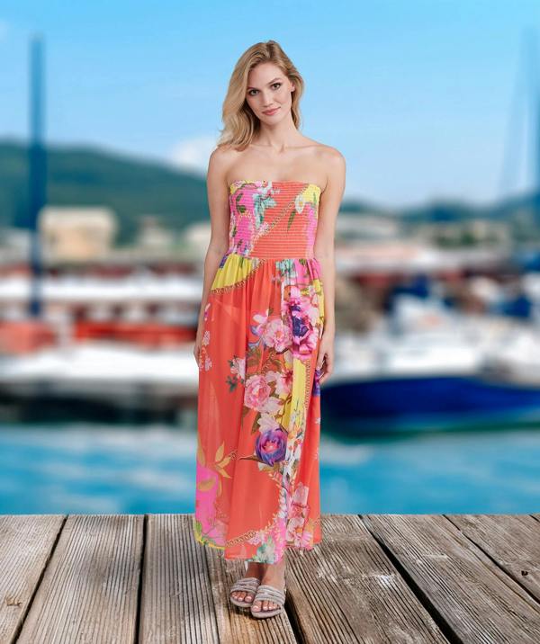 Pia Rossini Hawaii - Strapless Maxi Beach Dress
