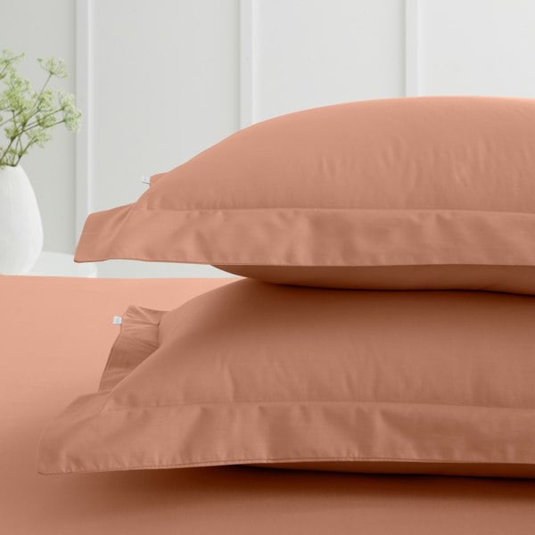 Bianca 200 Thread Count Cotton Percale Oxford Pillowcase Pair