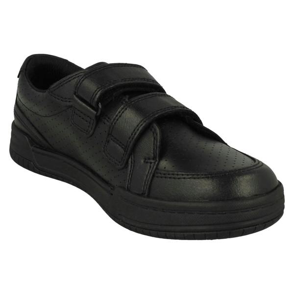 Clarks Boys Clarks Lightweight Hook & Loop Fastening School Shoes Fawn Strap