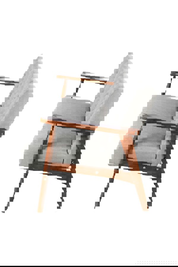 Living and Home Solid Wooden Frame Upholstered Tufted Sofa