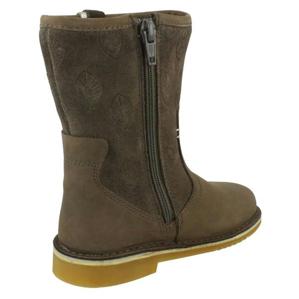 Clarks Girls Clarks Casual Mid Calf Boots Comet Pop
