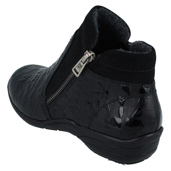Remonte Ladies Remonte Wide, Double Zip Ankle Boots R7677