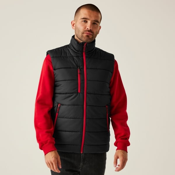 Regatta Mens Navigate Thermal Body Warmer - Black Classic Red