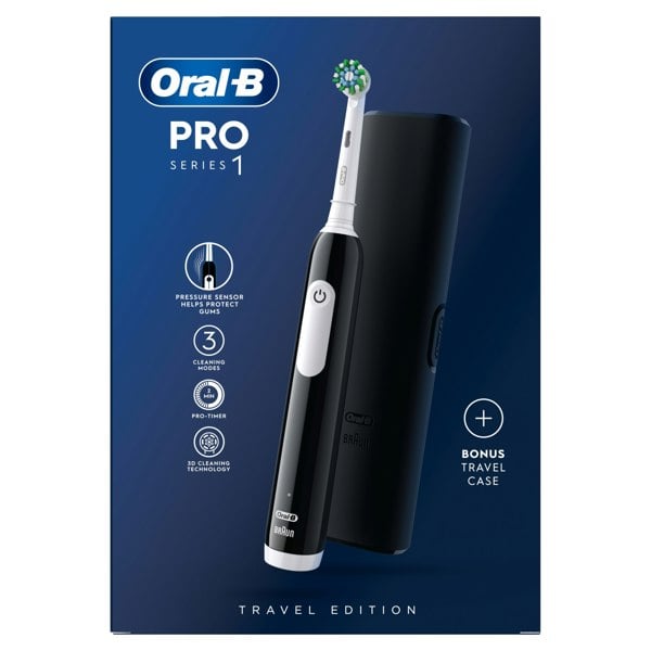 Oral-B Pro Series 1 Electric Toothbrush, Designed By Braun - Black