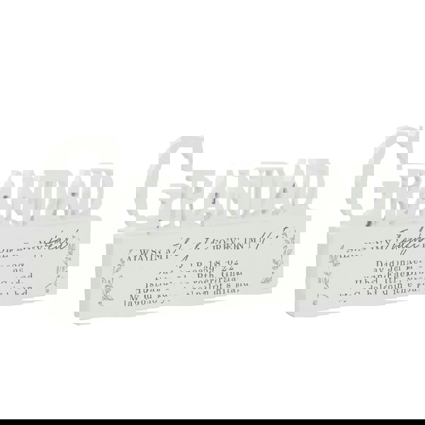 Personalised Memento Company Personalised In Loving Memory Wooden Grandad Ornament