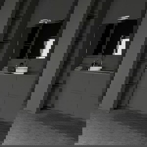 Milagro Shine LED Wall Lamp Polished Chrome IP44 Bathroom