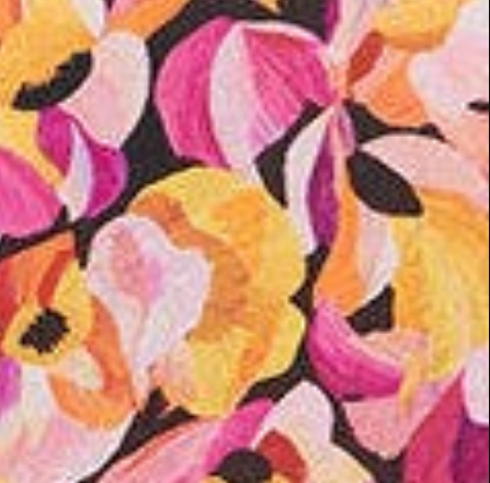 Izabel London Floral Relaxed 3/4 Flared Sleeve Blouse