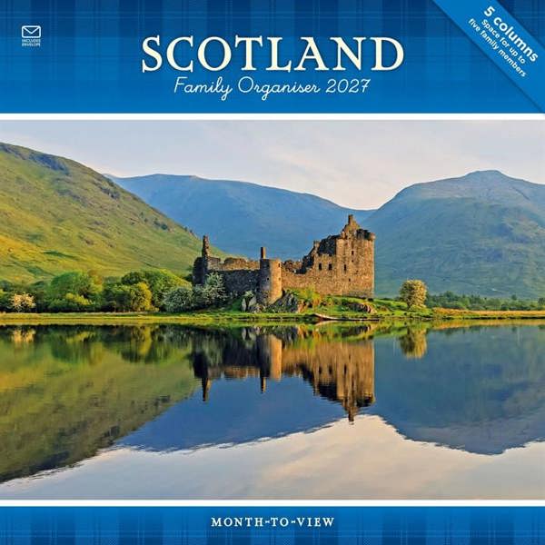 Scotland Family Organiser 2027, Family Planners, Month To View, Travel, Gift