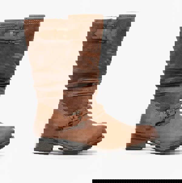 Rieker 98860-22 Womens Calf Length Boots - Nut Brown