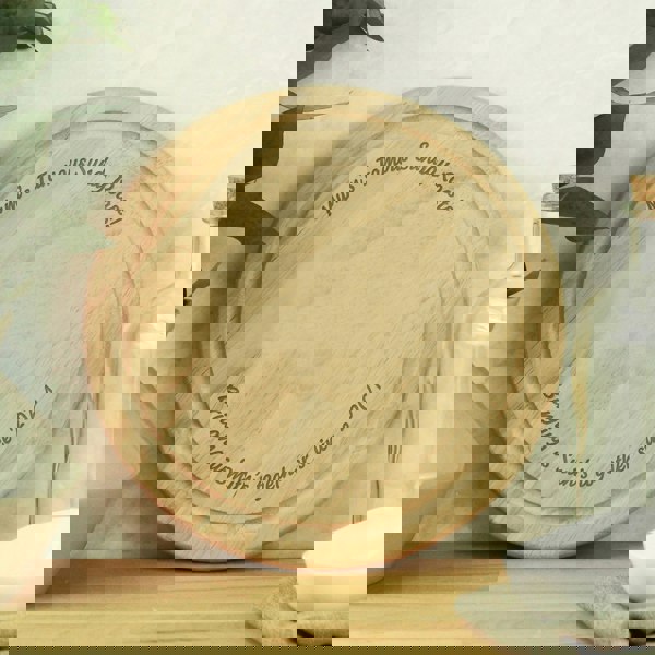 Personalised Memento Company Personalised Plain Round Chopping Board