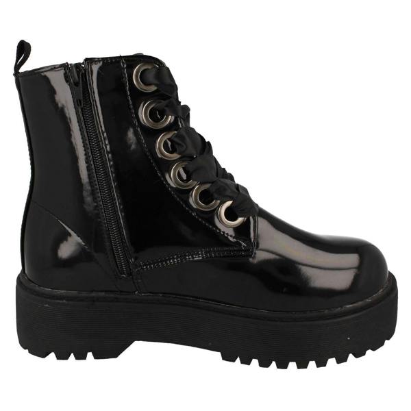 Spot On Ladies Spot On Platform Ankle Boots F51044