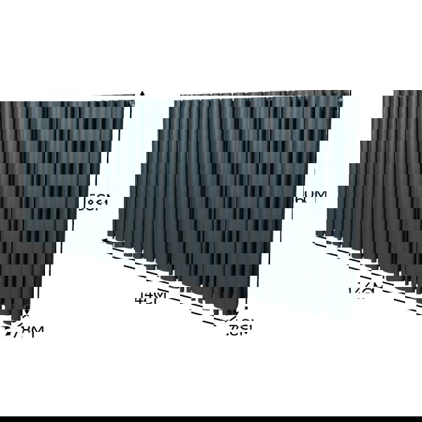 Monstershop Oval Column Radiator – 600mm x 1440mm – Anthracite Grey