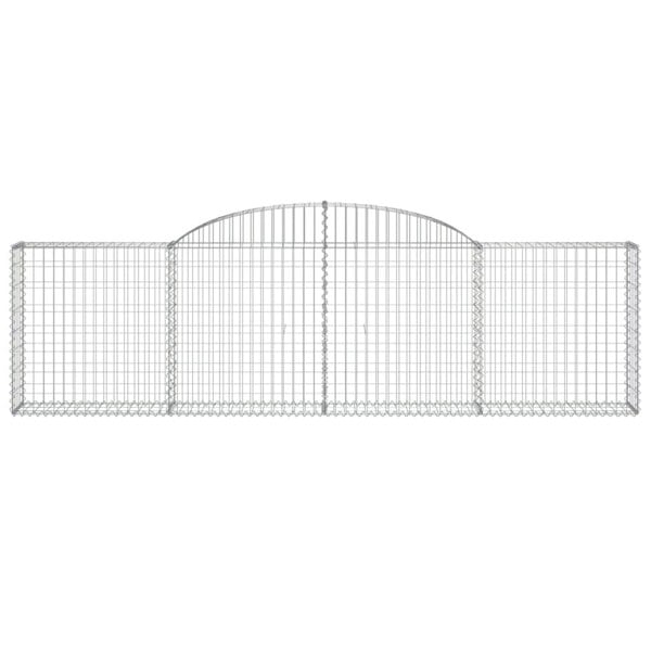 Berkfield Arched Gabion Baskets 7 pcs 300x30x80/100 cm Galvanised Iron