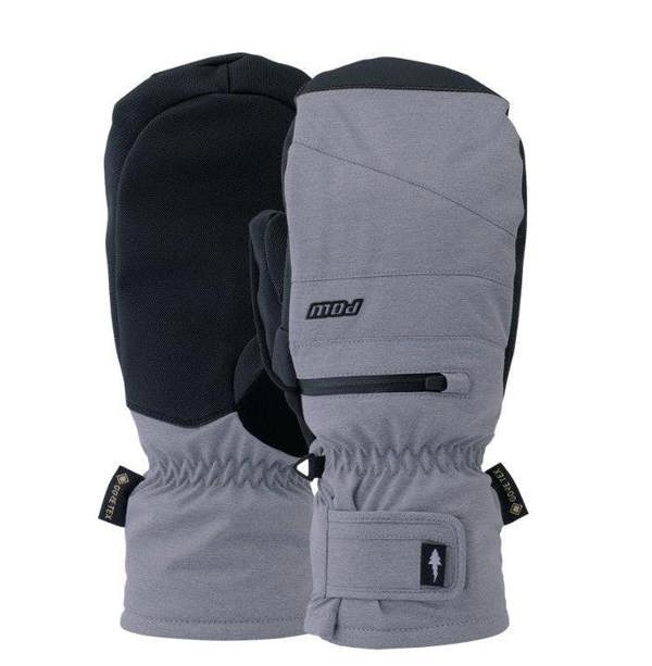 POW Wayback GTX Short Mitt Men's Small Stone Gore-Tex Snow Mitten