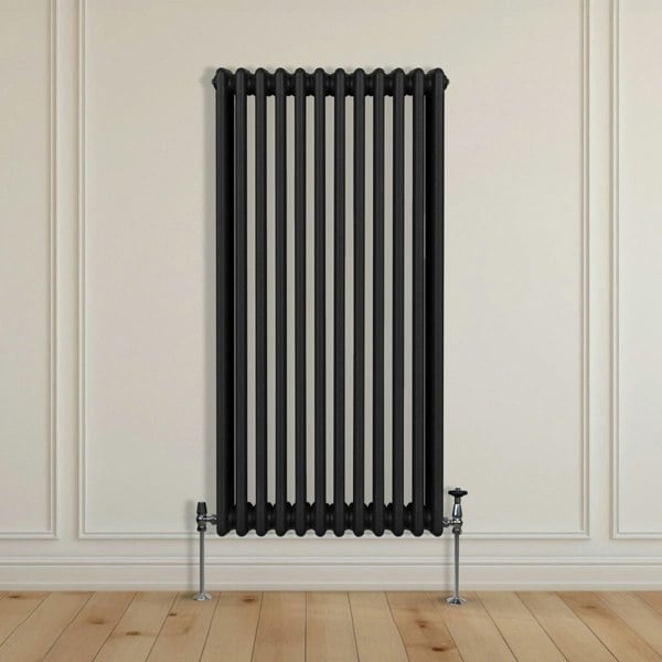 Monstershop Traditional 3 Column Radiator - 1500 x 562mm - Black