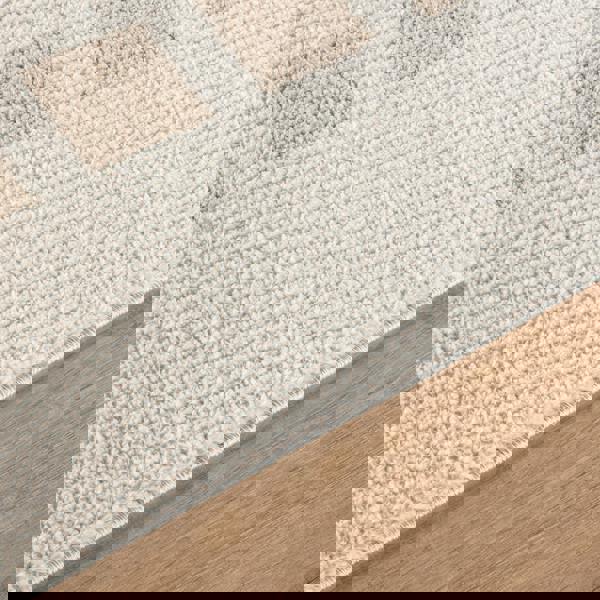 Livabliss Fossay Shag-Washable Beige Modern High Pile Rug