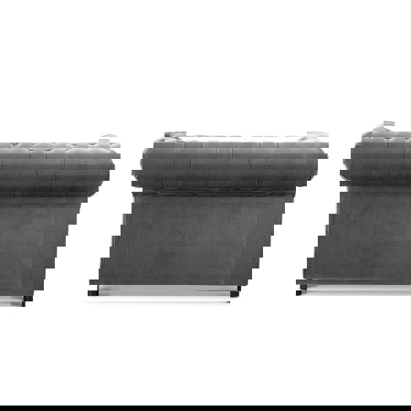 Furnishings For Less Ashbourne Chesterfield Plush Velvet 2 Seater