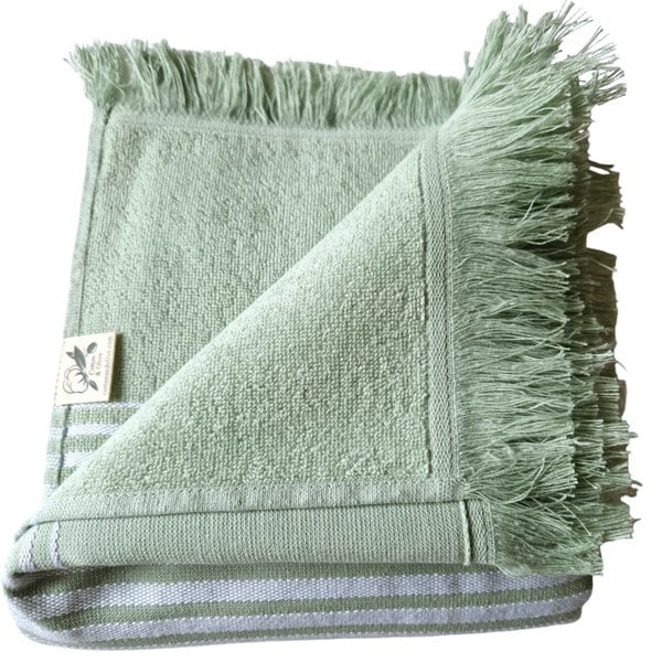 Cotton and Olive Ghalia Cotton Bath Towel, Double-Faced