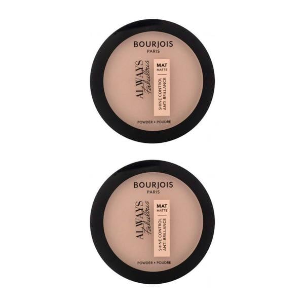 Bourjois Paris 2 x Bourjois Always Fabulous Shine Control Matte Powder 10g - 200 Rose Vanilla