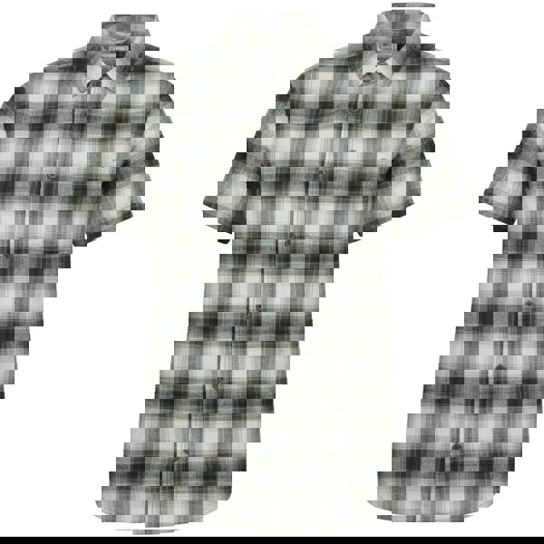 Mountain Warehouse Mens Trace Flannel Short-Sleeved Shirt - Green