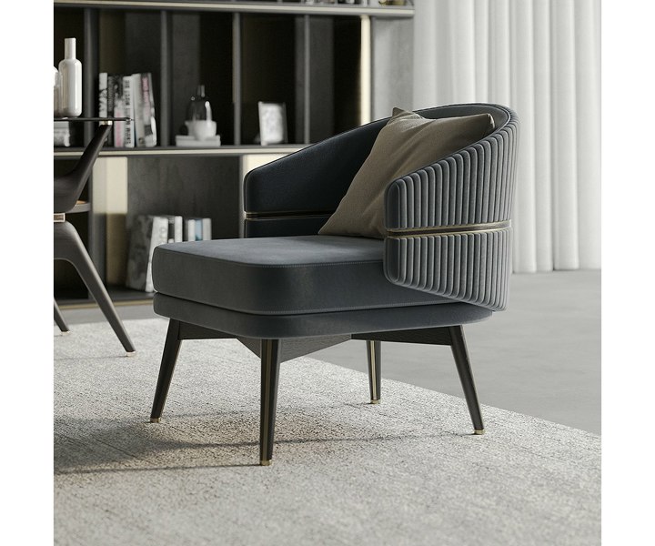 Luxurious Aster Collection Billy Armchair, a stunning addition to any high-end home.