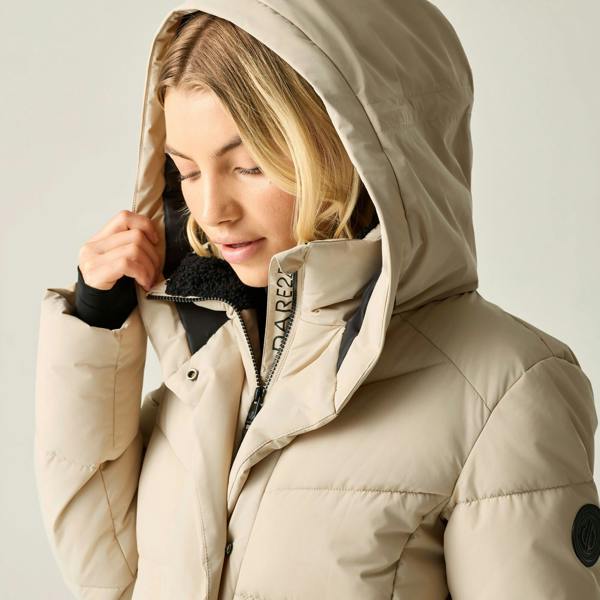 Dare 2B Womens/Ladies Lustre Padded Jacket - Egret - 