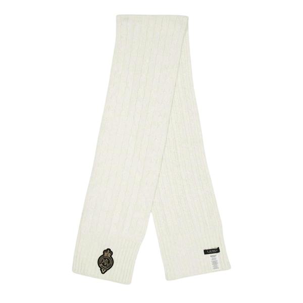 Ralph Lauren Womens/Ladies Cable Knit Scarf - Cream - 