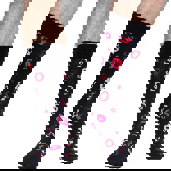 Jemsox 5-Pack Multi Pink Organic Cotton Socks – Mens Crew