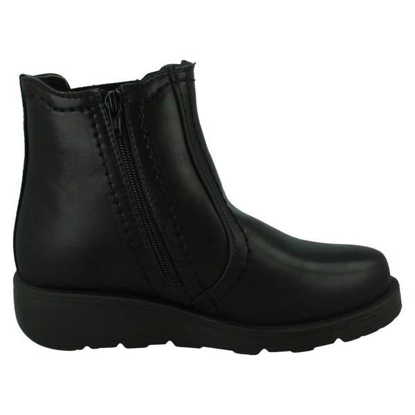 Spot On Ladies Spot On Extra Wide Ankle Boots F4474