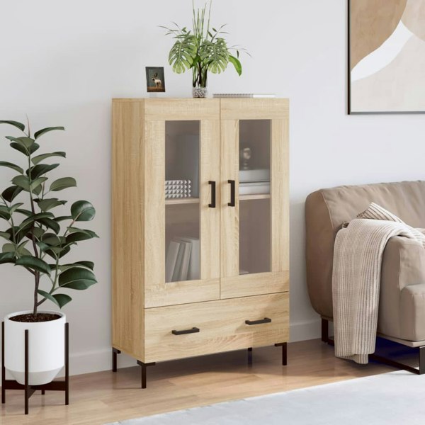 Berkfield Highboard Sonoma Oak 69.5x31x115 cm Engineered Wood