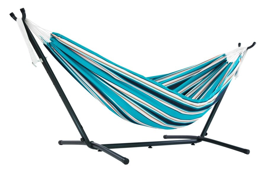 Vivere's Combo - Sunbrella Token Surfside Hammock with Stand (8ft)