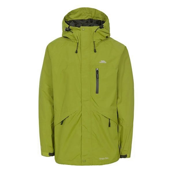 Trespass Men's Corvo Hooded Full Zip Waterproof Jacket/Coat - Cedar Green