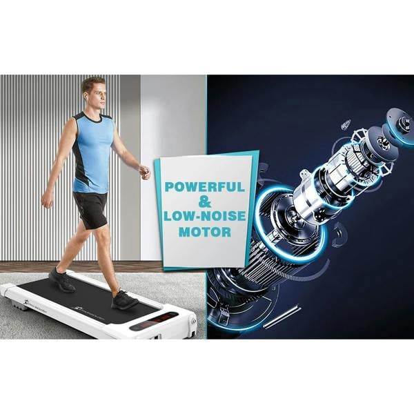 Homeology Home and Office 560W Adjustable Speed Ultra-Flat Ultra-Quiet MOTIONIC Treadmill with LED Display - Fully Assembled