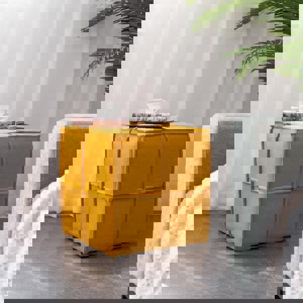 Square Stool, Yellow-Weilai Concept-Weilai Concept