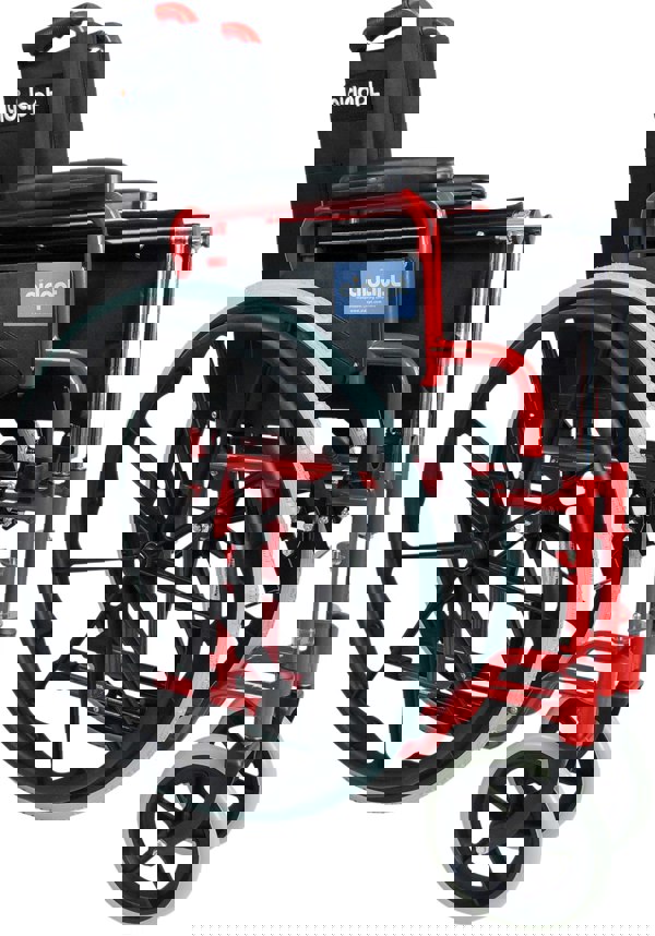 Aidapt Self propelled steel wheelchair Red