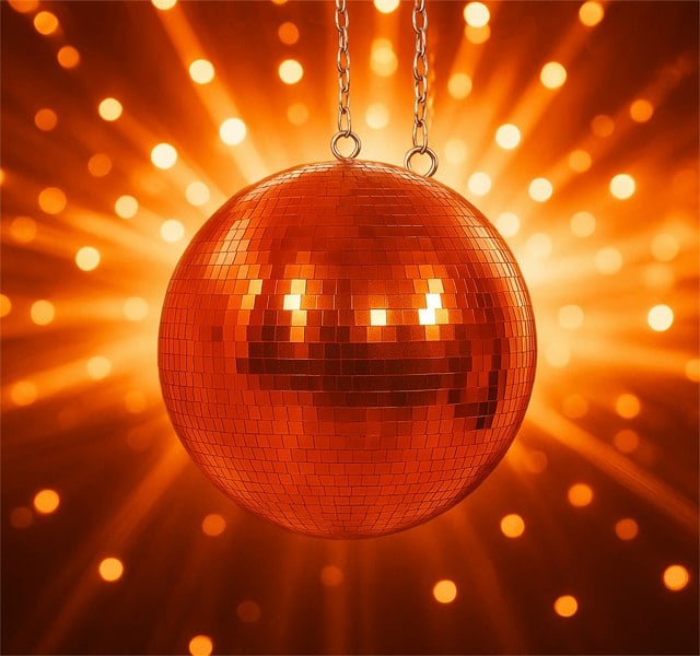 FX Lab Rose Gold Mirror Ball Big