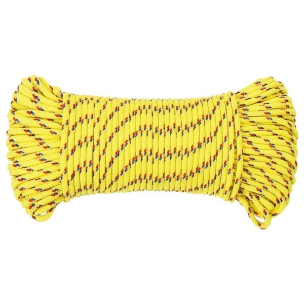 Berkfield Boat Rope Yellow 5 mm 50 m Polypropylene