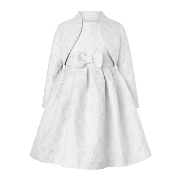 Rachel Riley Ivory Floral Damask Party Dress