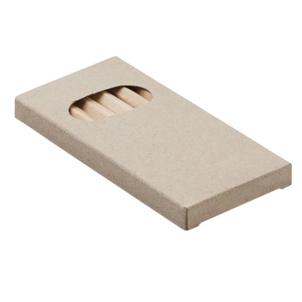 MidOcean Abigail Coloured Pencil (Pack of 6) - Natural - 