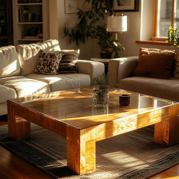 Nicoman PVC Square Table Cover - Transparent
