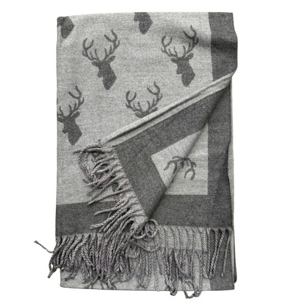 Love EMVY Enchanted Stag Cashmere Warm Blanket Scarf Pashmina