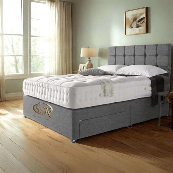 Paradise Beds Suede Divan Bed single 3ft