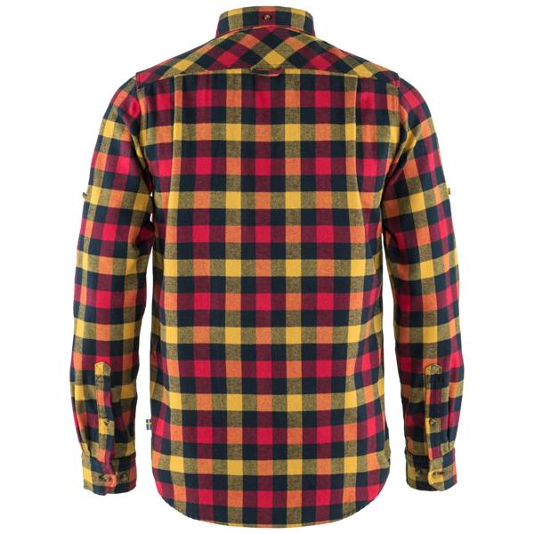 Rear view of Fjallraven Skog Shirt for Men in True Red