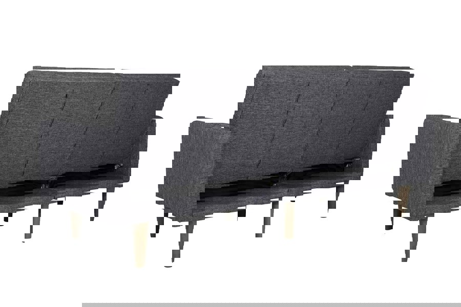 Dorel Home Paxson Clic Clac Sofa Bed in Grey Fabric